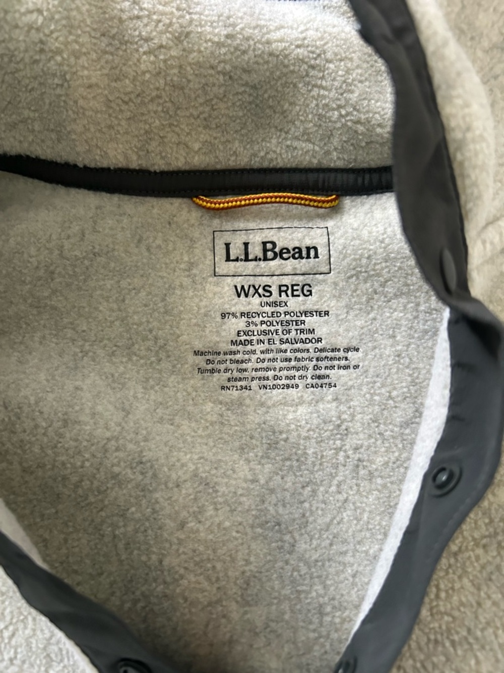 L.L. Bean Women's Classic Snap-Front Fleece Pullover - Picture 5 of 7